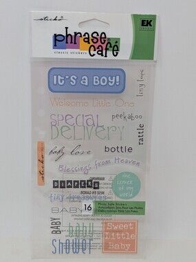 Phrase Cafe 'It's a Boy' Baby Phrase Sticker Pack